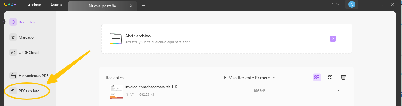 PDFs en lote