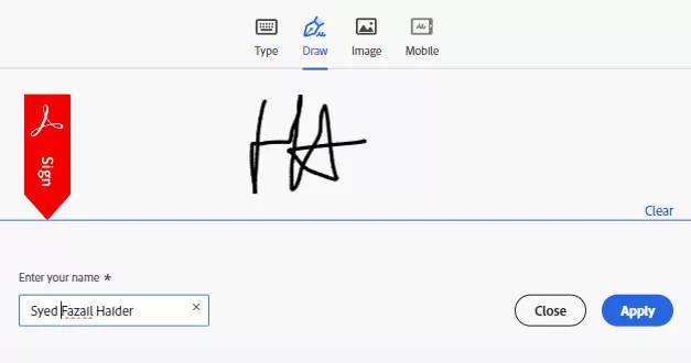 adobe acrobat sign adding signature