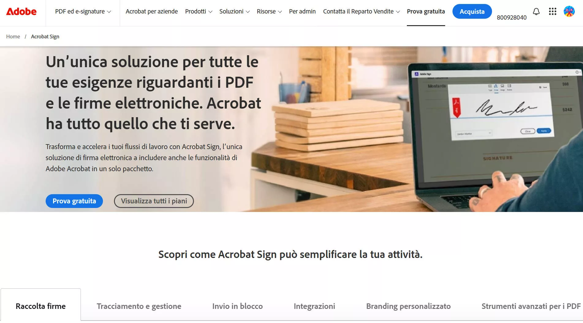 generatore di firme: Adobe Acrobat