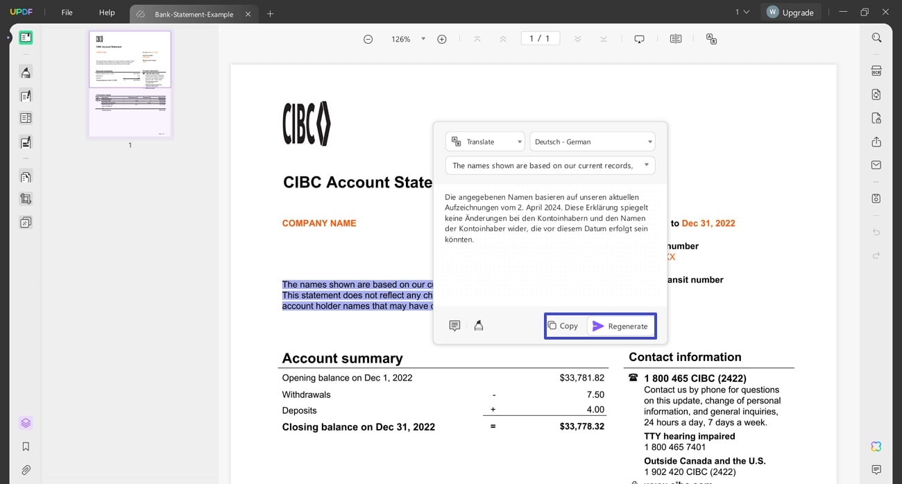 use copy or regenerate option