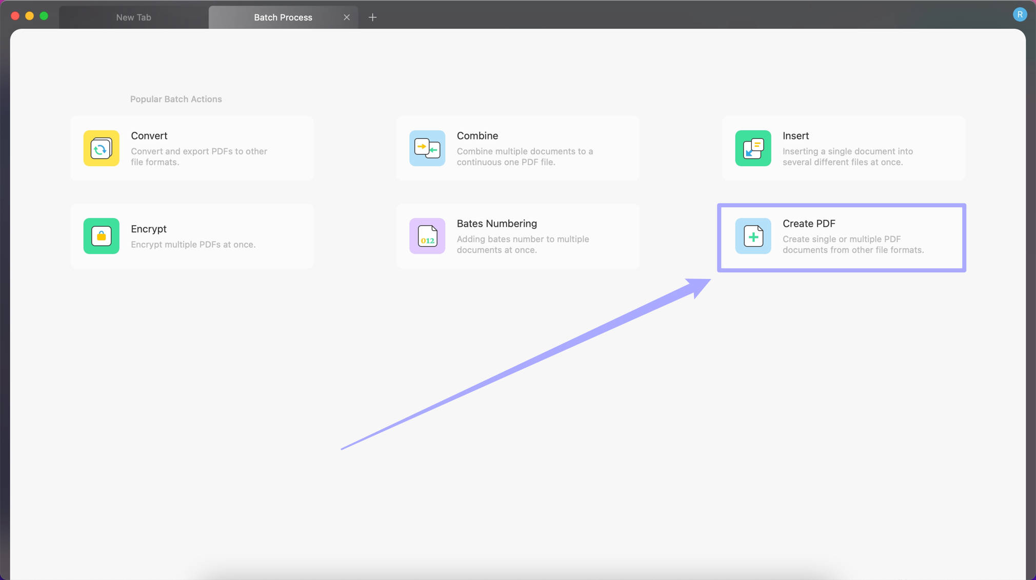 Batch create PDF on Mac