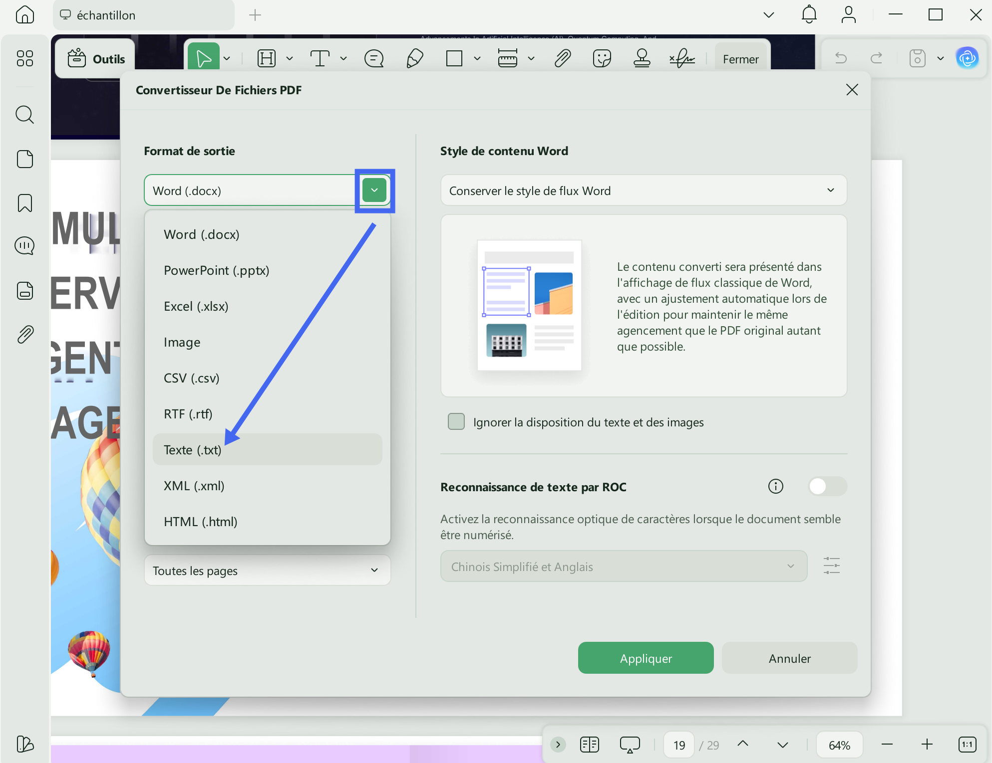 convertir pdf en txt