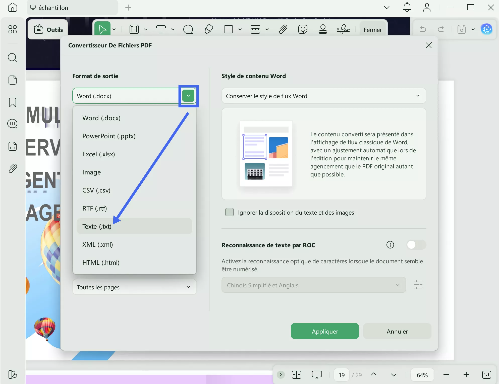 convertir pdf en txt