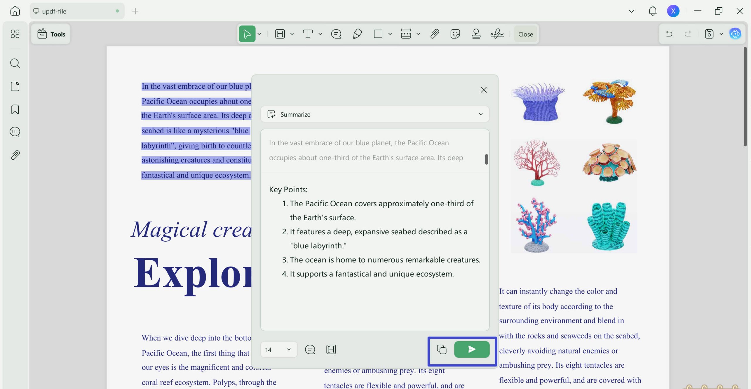 review and process generated content