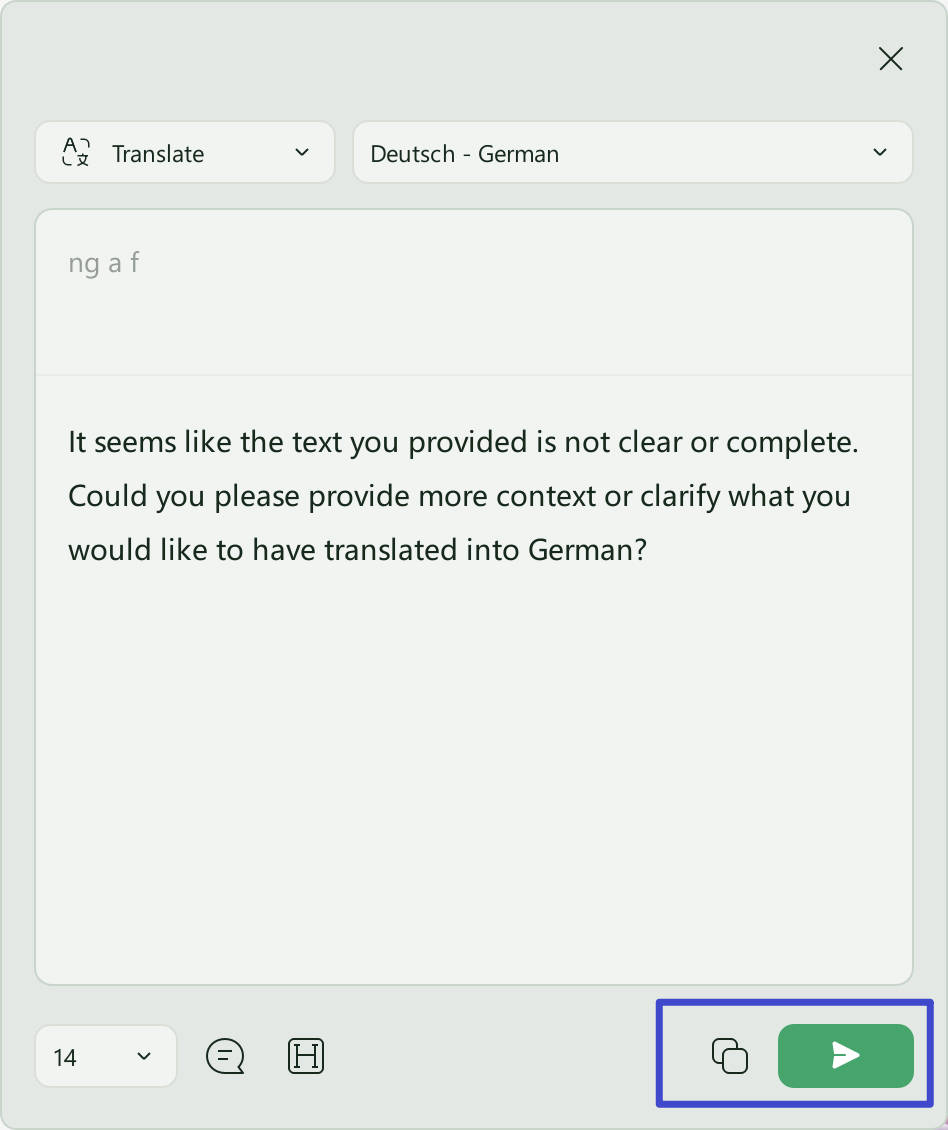 use copy or regenerate option