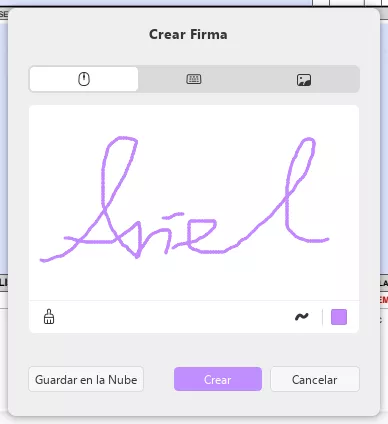 crear firma raton