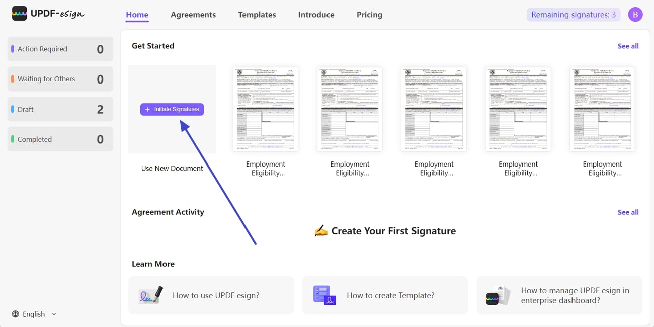 updf sign overview