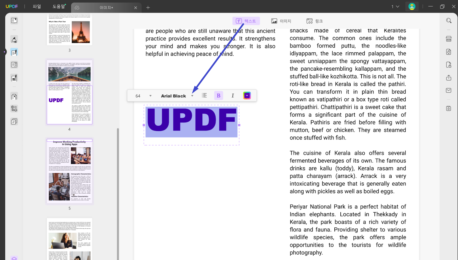 PDF에서 택스트 편집: 전문가 팁 소개 | UPDF