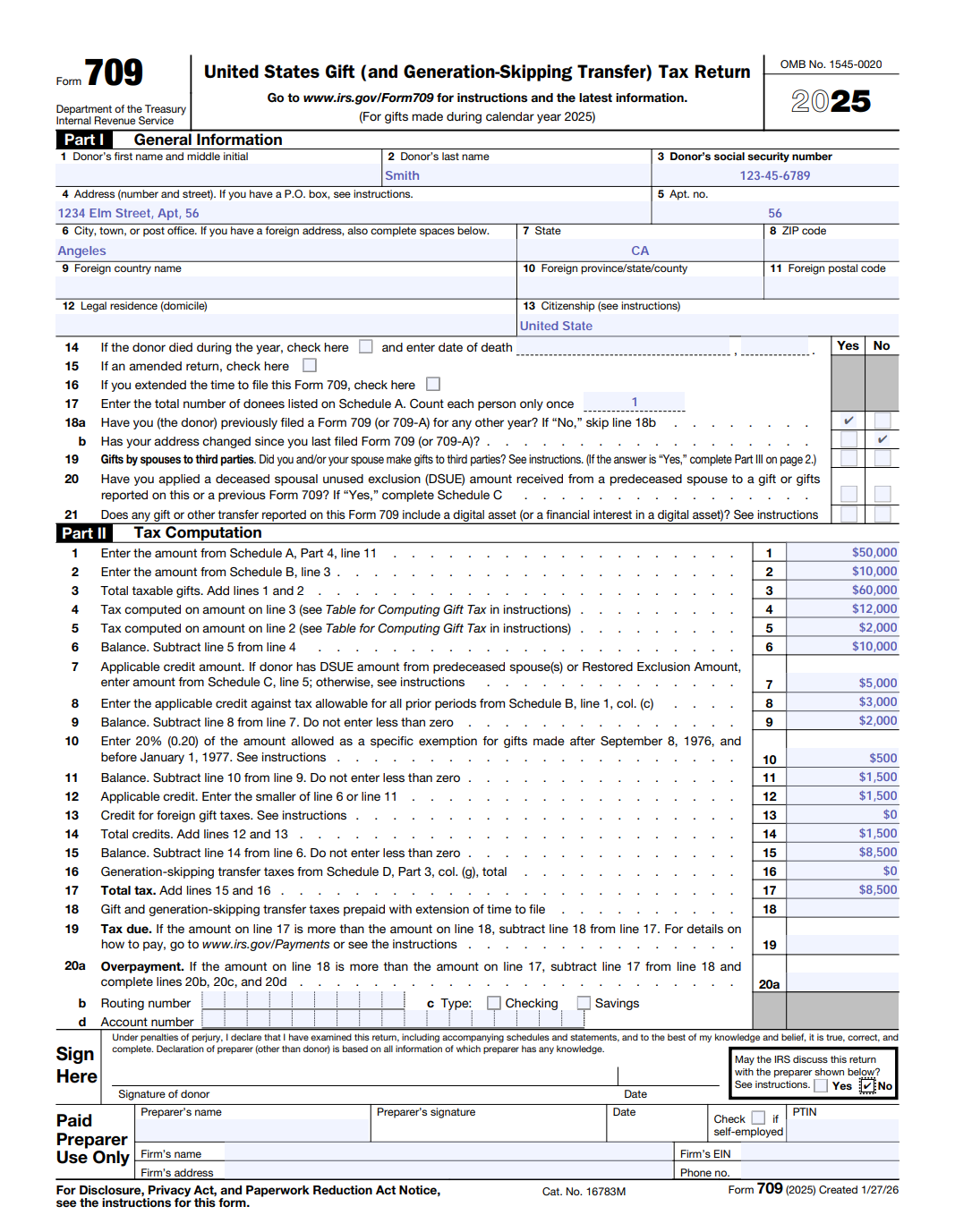 form 709