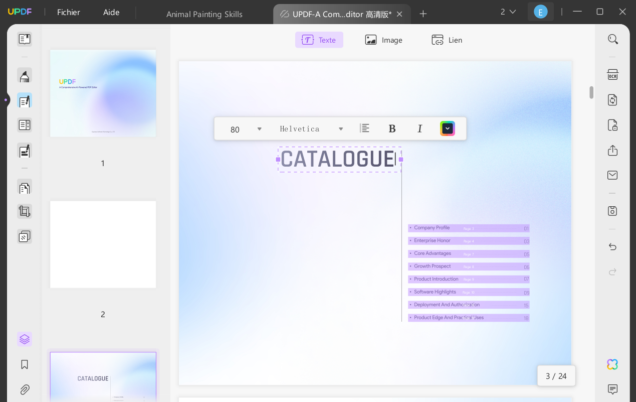 ajouter table des matières cliquable pdf