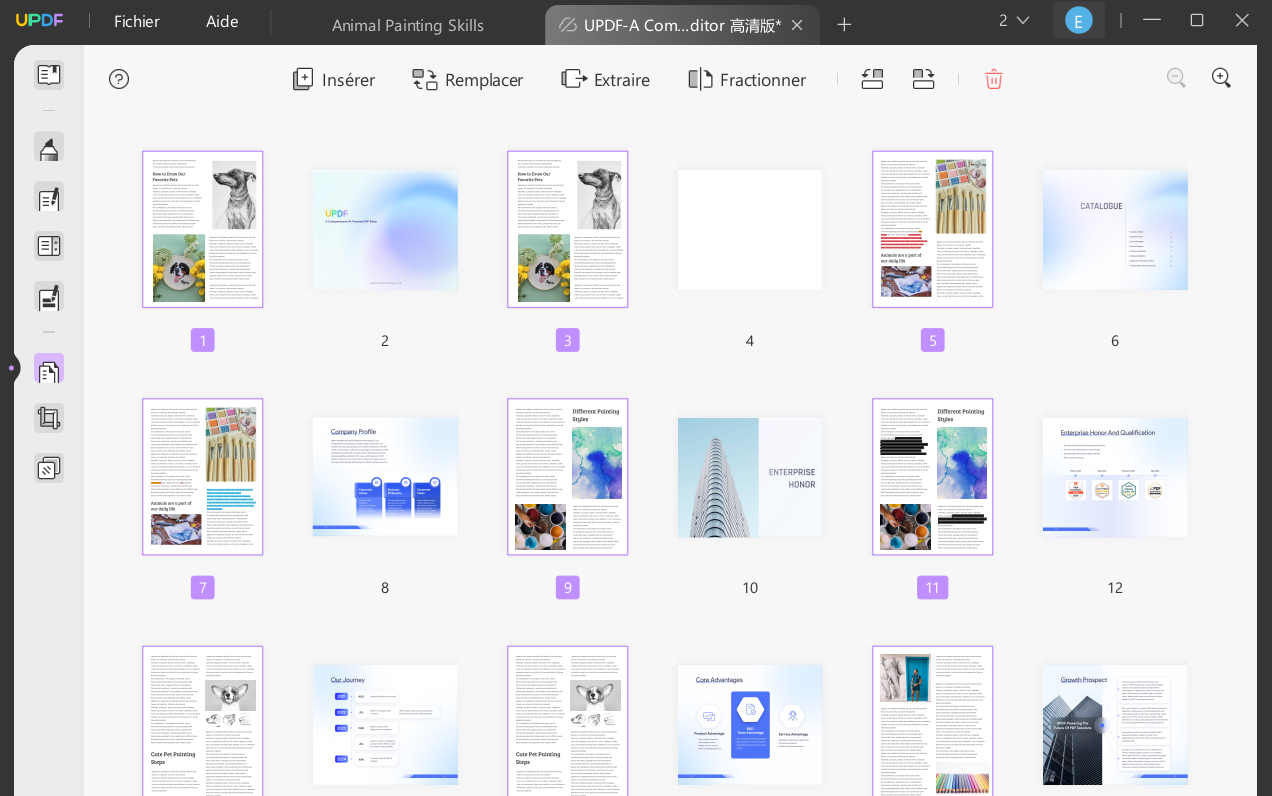  intercaler des pages