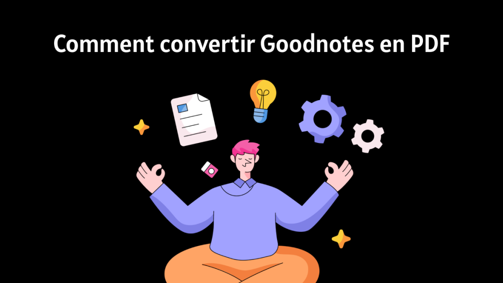 La meilleure façon de convertir Goodnotes en PDF | UPDF