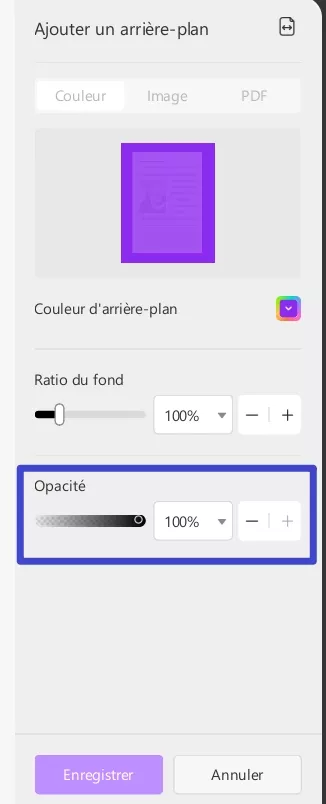 rendre pdf transparent