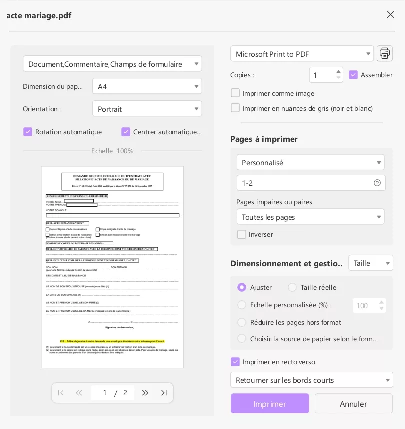 supprimer formulaire remplissable pdf