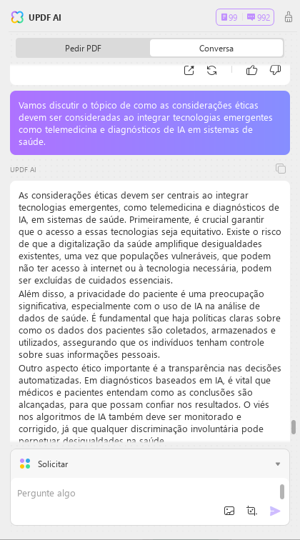 ai debatedor debate sobre saúde updf ai