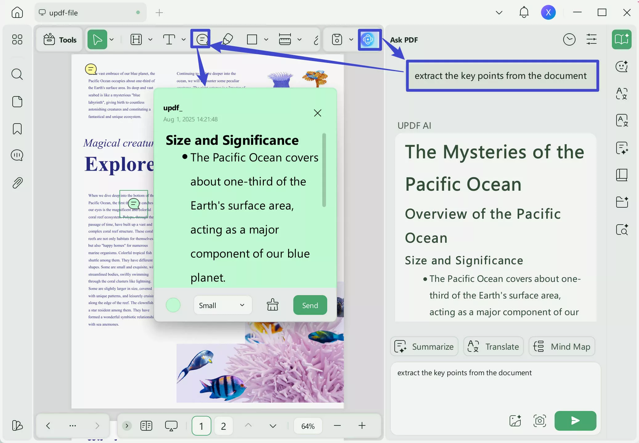 save notes from ask pdf