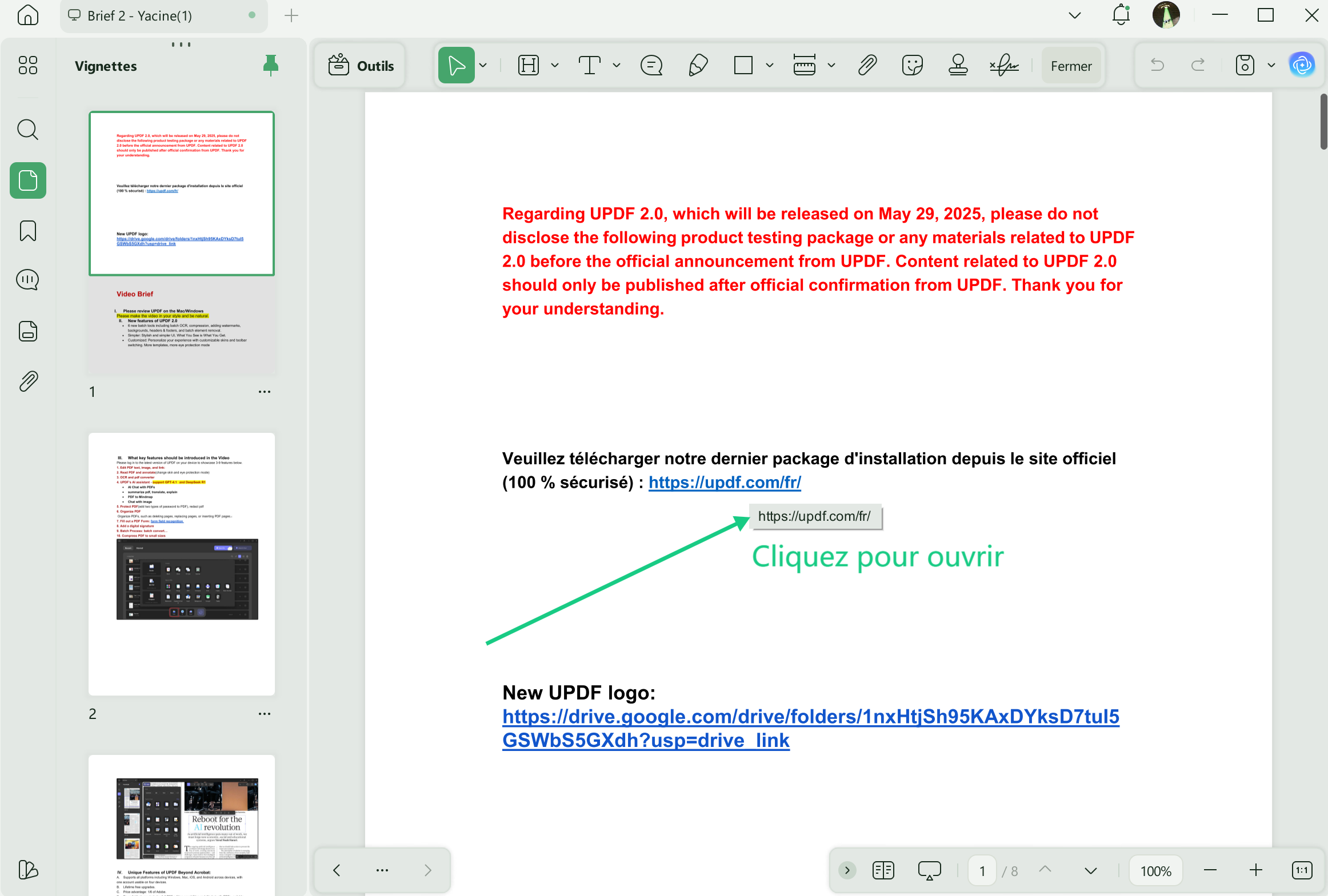ouvrir lien word en pdf
