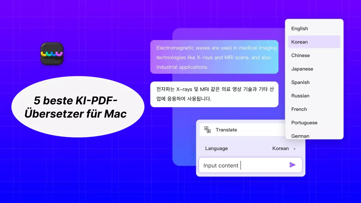 Die 5 besten PDF-Übersetzer für den Mac mit KI-Technologie!