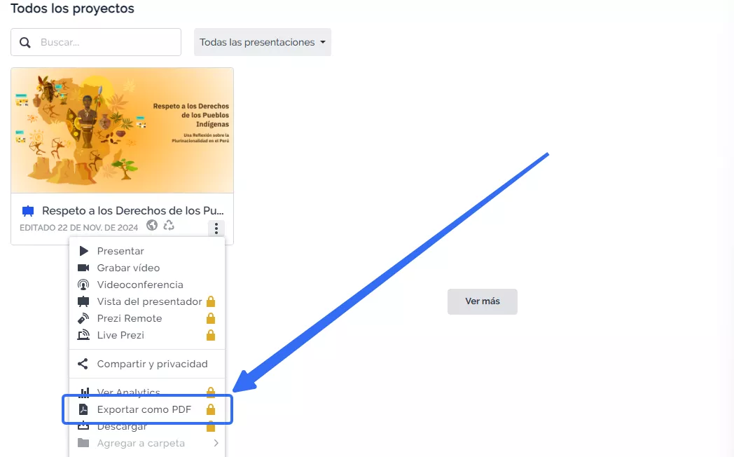 prezi exportar como pdf