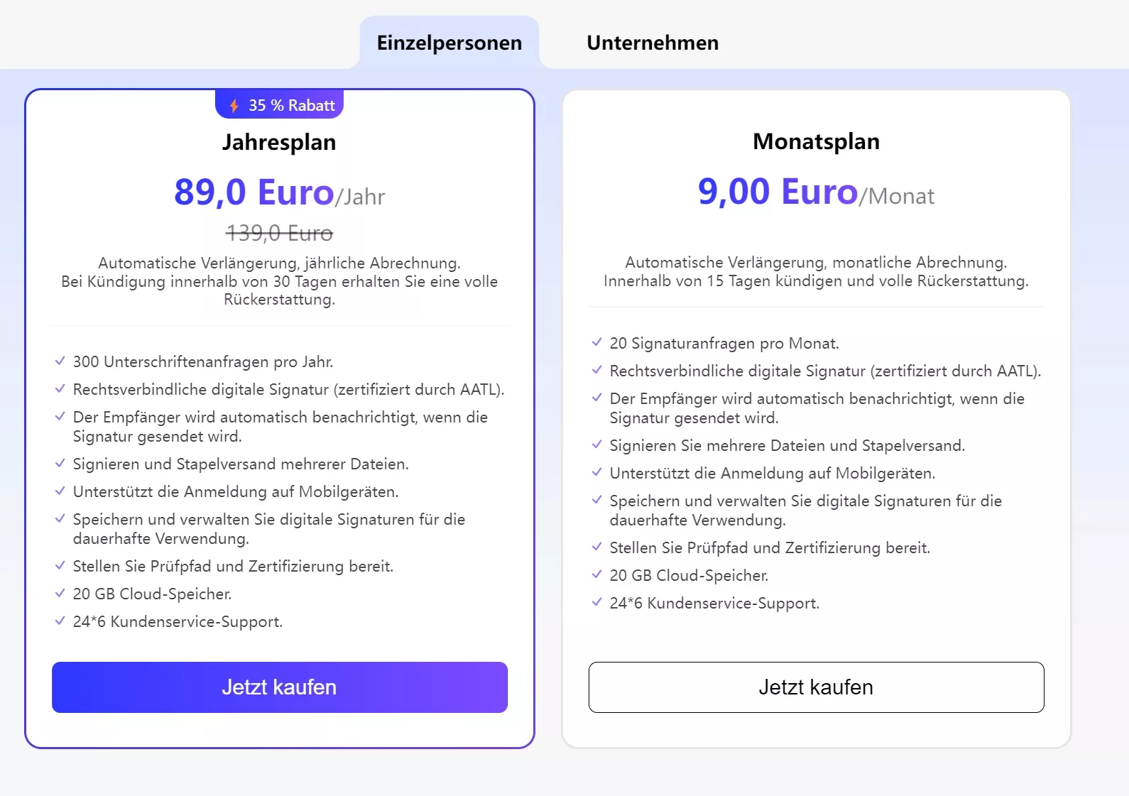 Kontrollkästchen in pdf einfügenKlick auf Preisseite updf-Zeichen