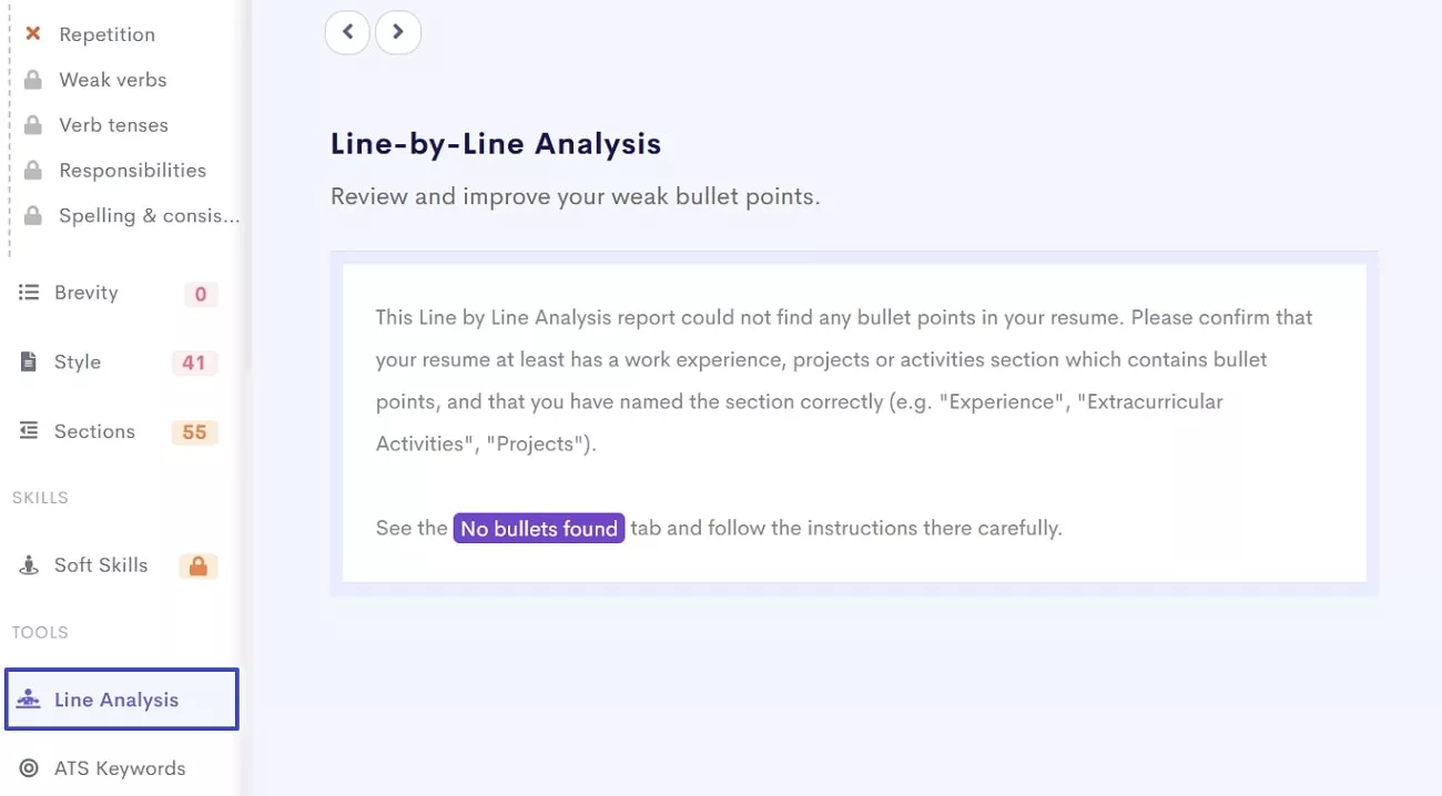 utilize line by line analysis