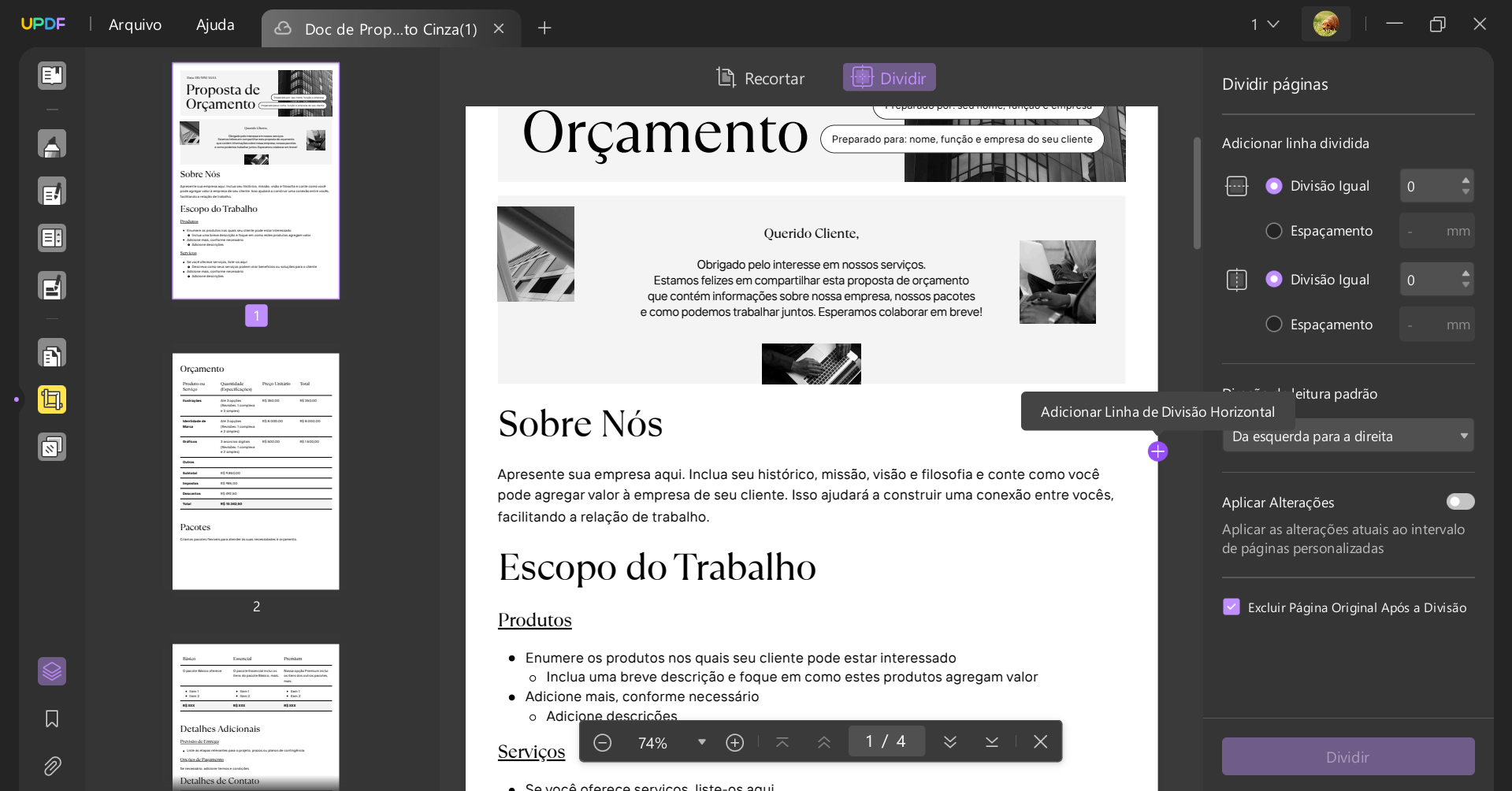 Como Inserir Quebra de Página