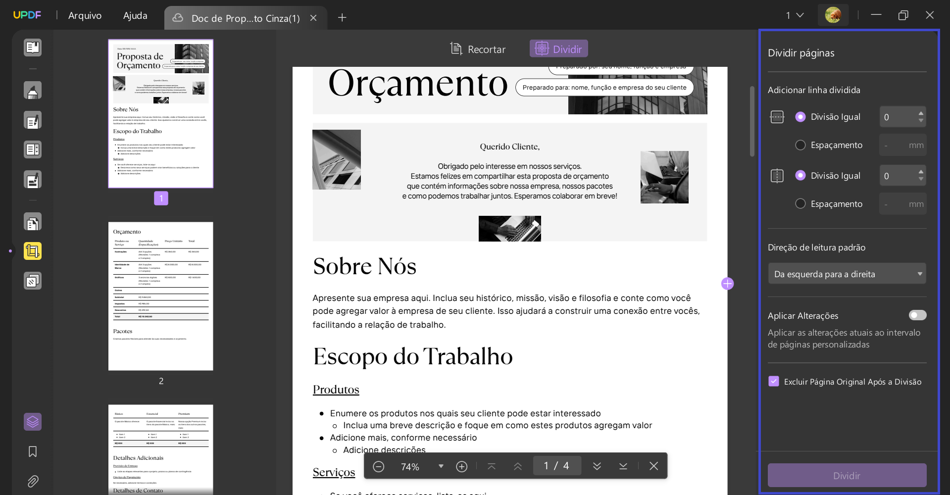Como Inserir Quebra de Página