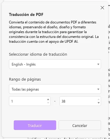 traduccion de pdf