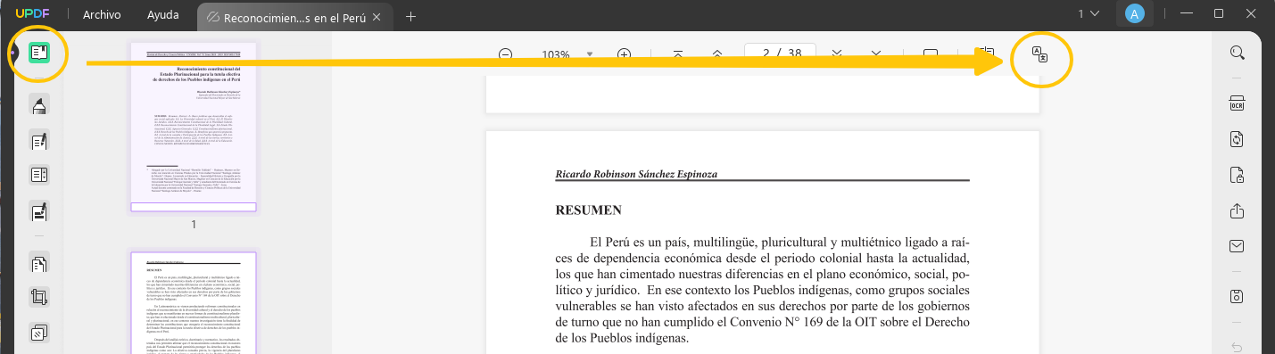 Traducción de PDF