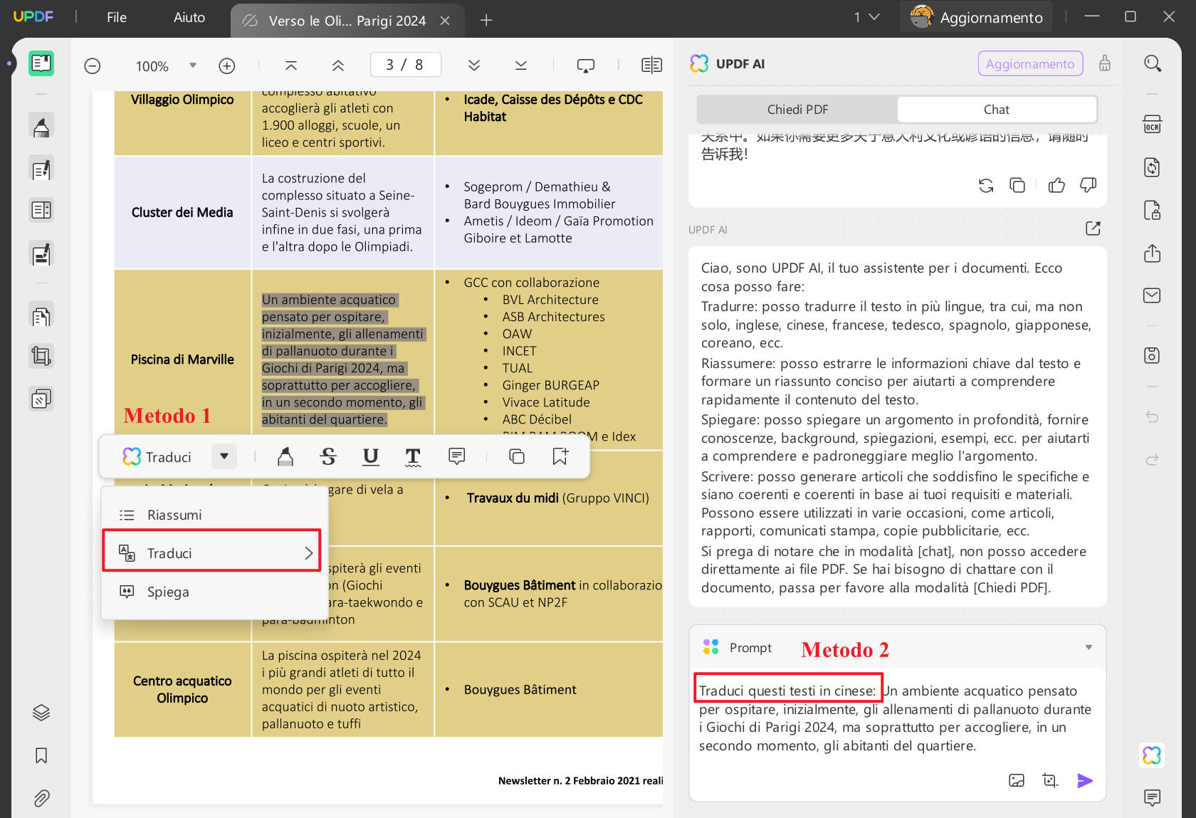 tradurre un PDF mantenendo il layout originale