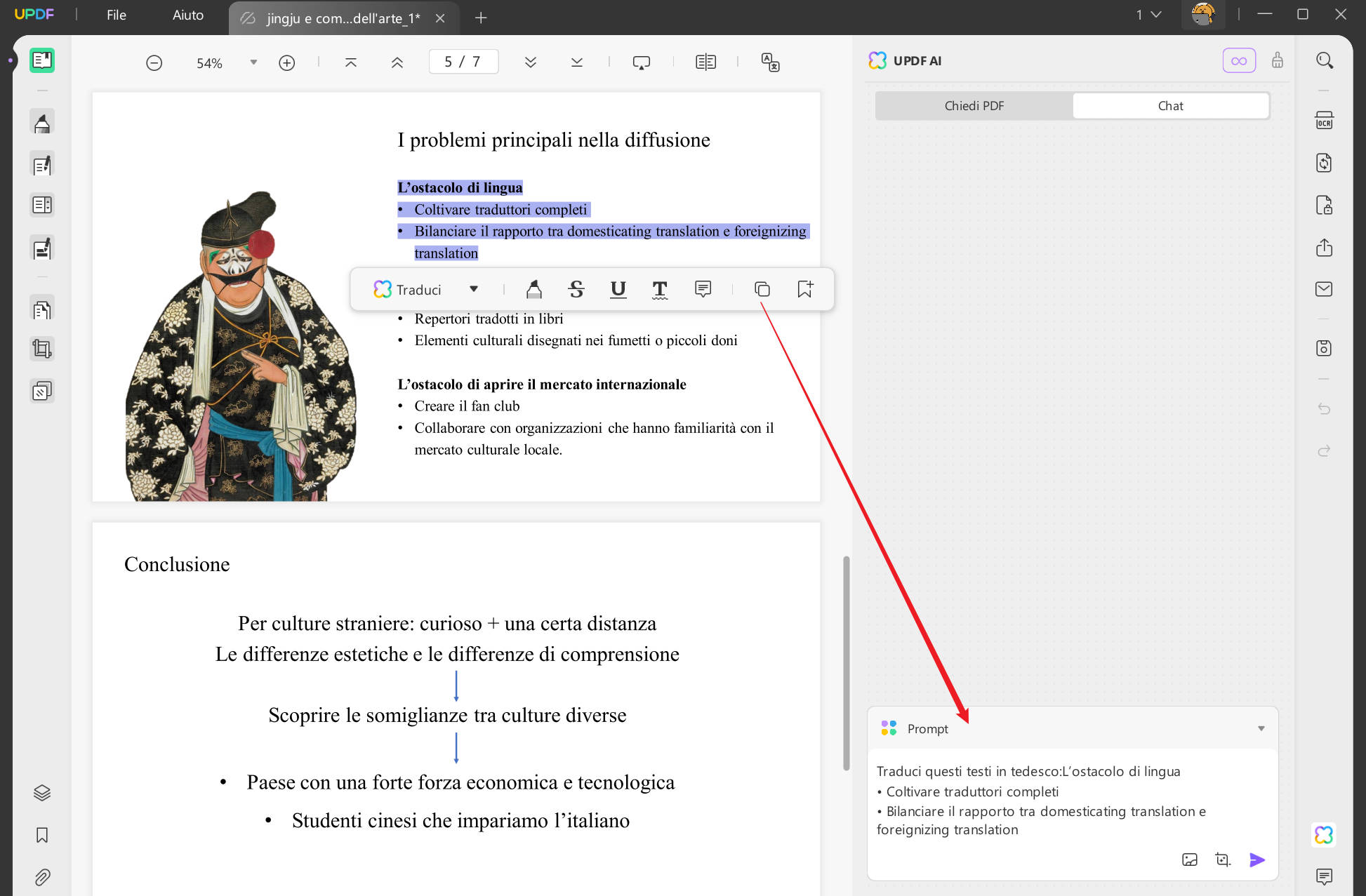 tradurre testi di PPT