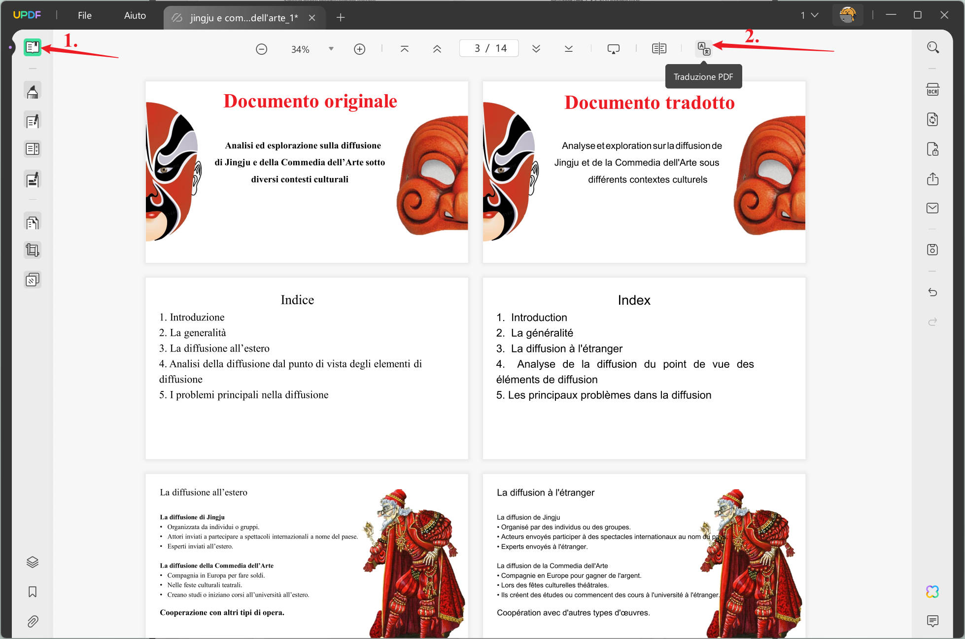 tradurre una presentazione PowerPoint con UPDF