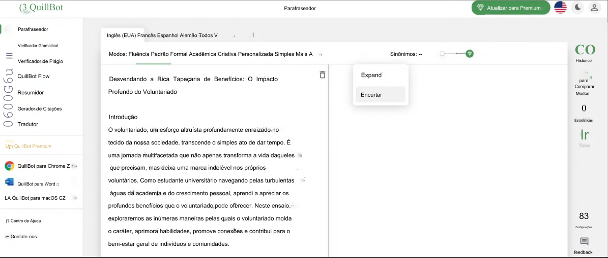 Ferramentas de Encurtamento de Redação