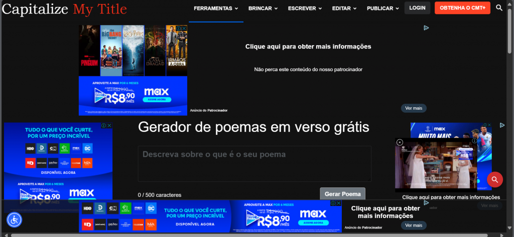 Geradores de Poemas com IA 