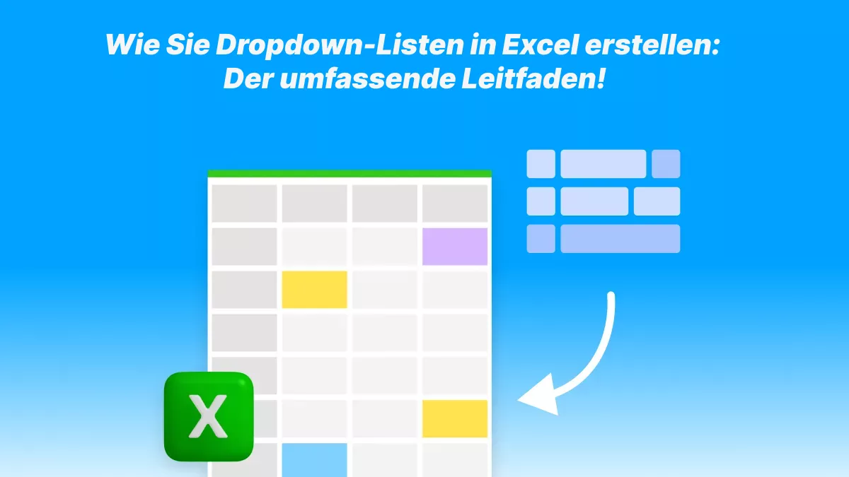 Wie Sie Dropdown-Listen in Excel erstellen: Der Leitfaden!