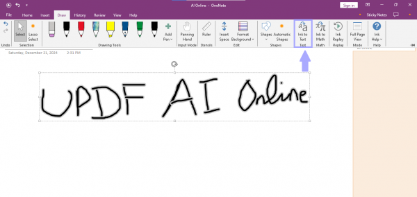 Can OneNote Convert Handwriting to Text? (2026 Guide) | [Official] UPDF