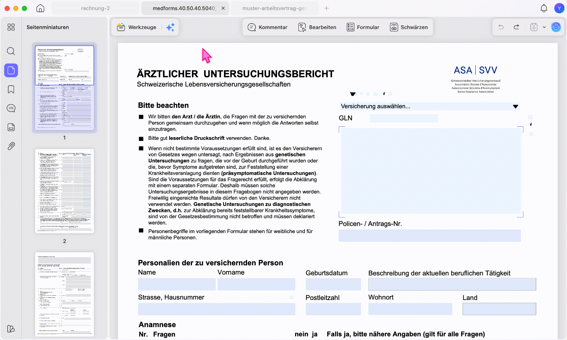 Verschachtelt einfügen zum Zusammenfügen ungerader und gerader PDF-Seiten