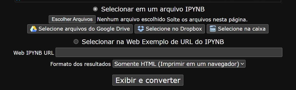Converter Arquivos IPYNB para PDF 
