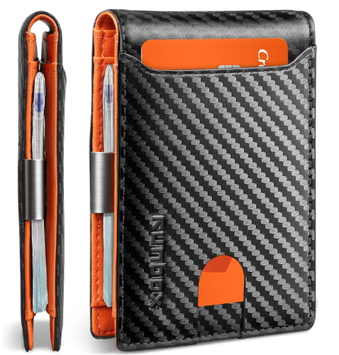 leather slim wallet