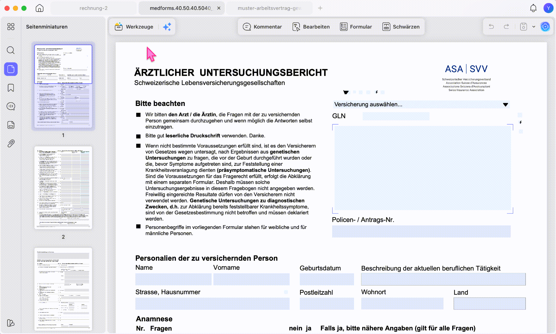 Seiten aus einer PDF in eine andere PDF einfügen