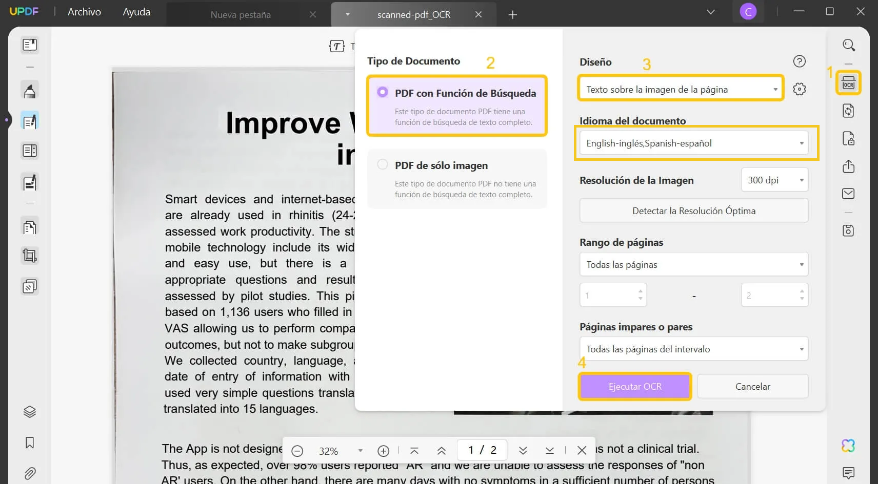 Tu guía definitiva sobre cómo buscar en PDF escaneado | UPDF