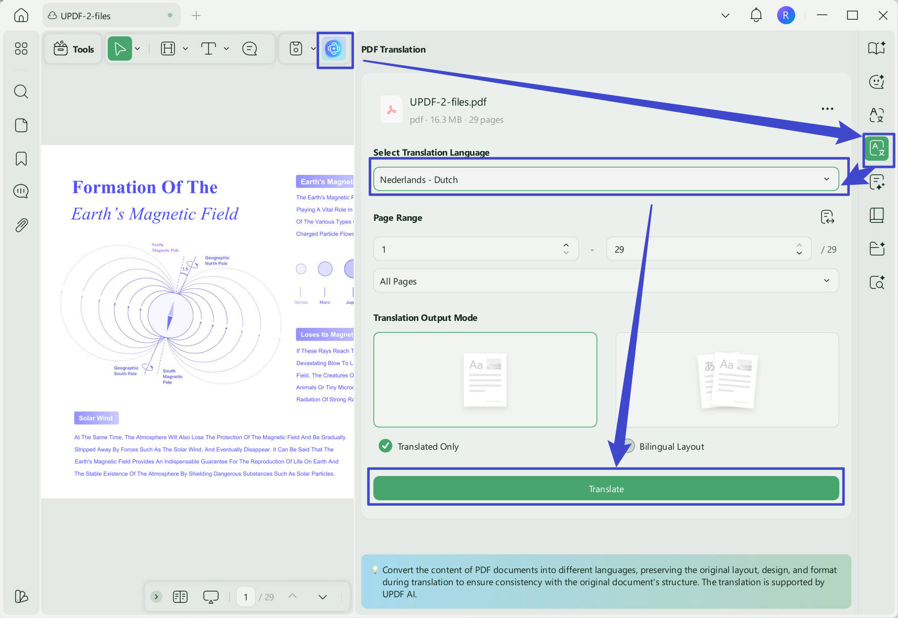 pdf translation updf windows