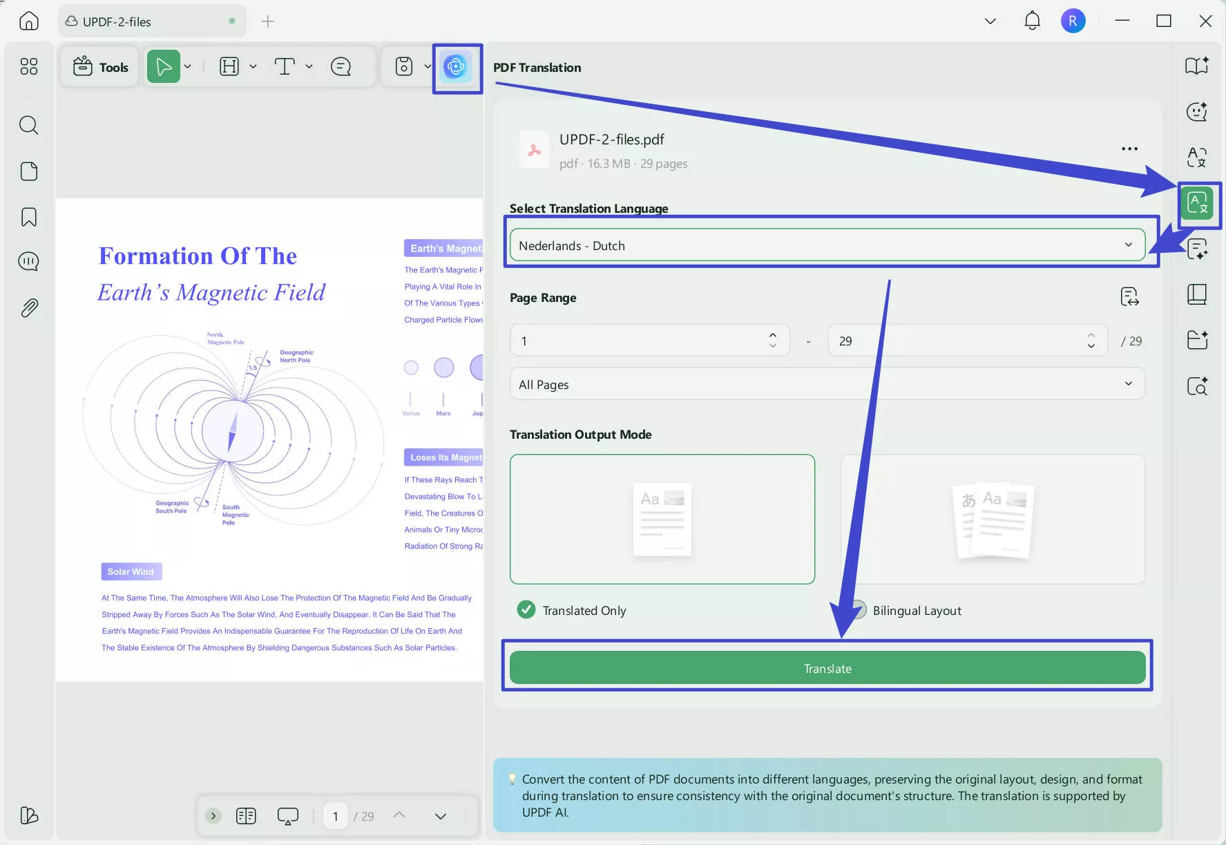 pdf translation updf windows