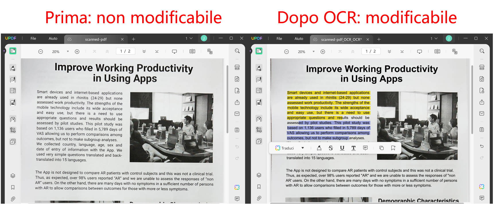 il miglior editor PDF con OCR