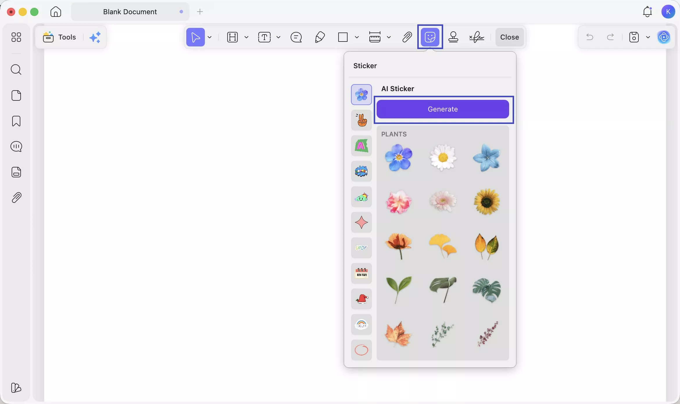 updf ai generate new year sticker 1