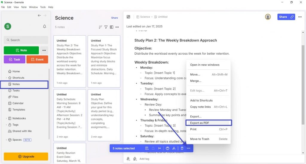 How to Convert Evernote to PDF [with Steps] - UPDF