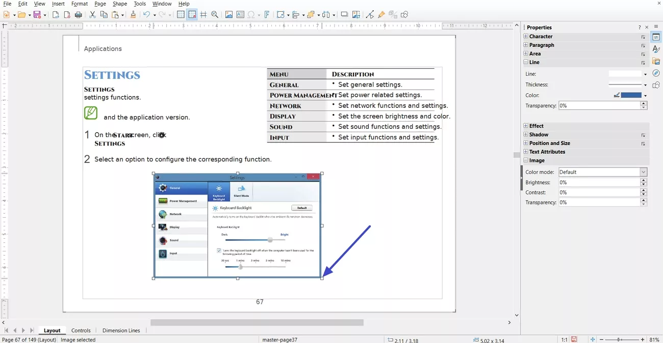 resize pdf images draw offline tool