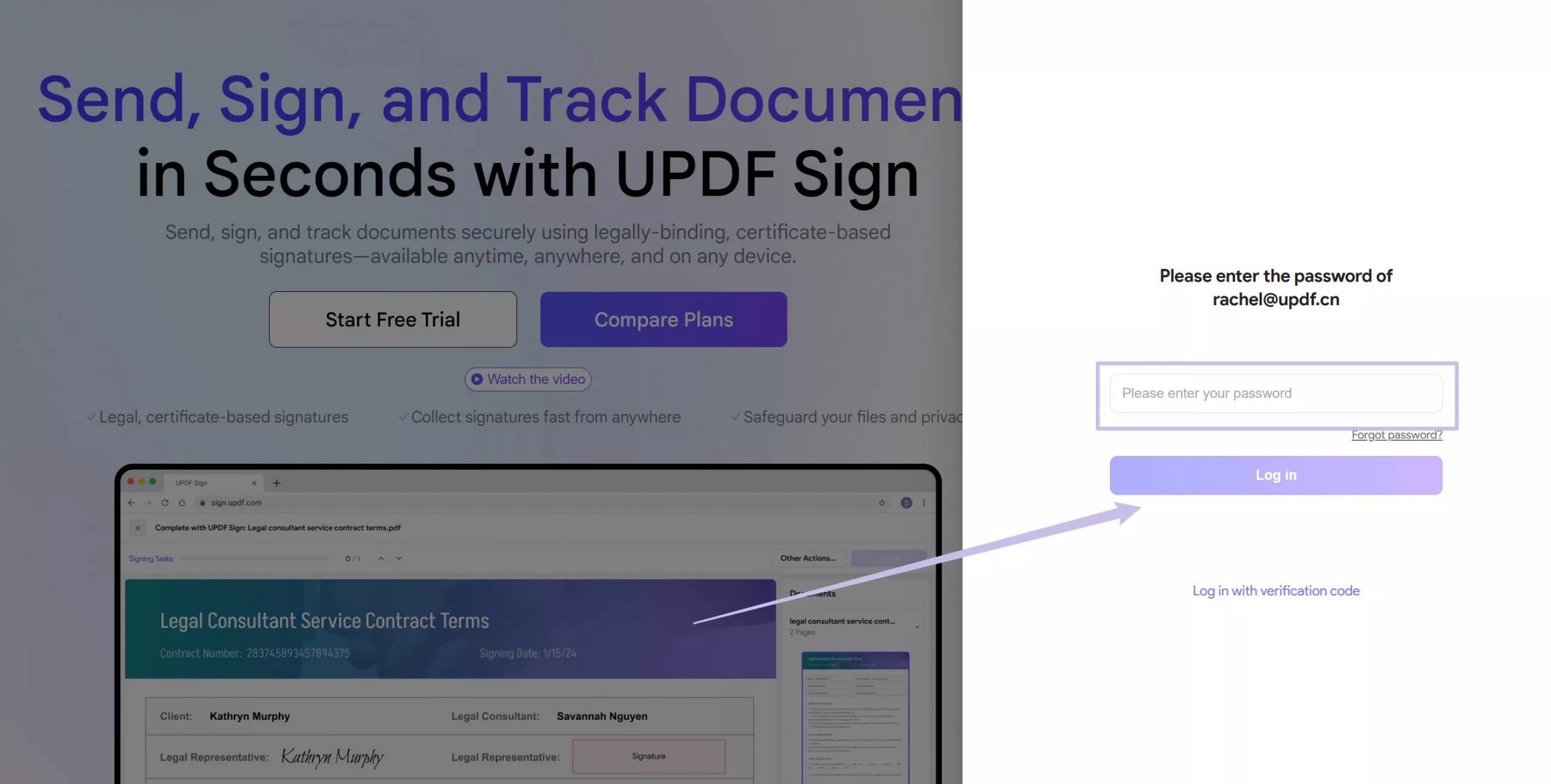 UPDF Sign-Konto zu aktivieren