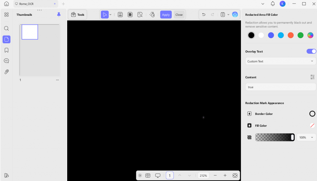 redact pages