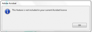 This Feature is Not Included in Your Current Acrobat License? Fixed！